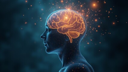 Brain Technology Illustration Art