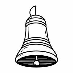 vector illustration of a bell
