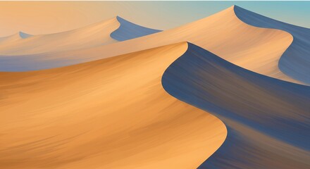 Desert Dunes Landscape Illustration