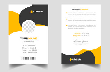 Professional Employee ID Card Design