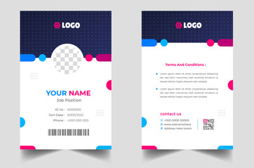 Professional Employee ID Card Design