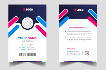Professional Employee ID Card Design