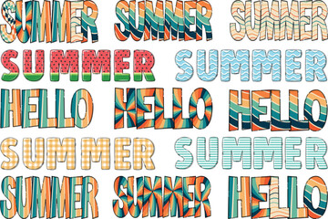 retro summer SVG PNG Bundle, summer vibes svg png bundle, summer T-shirt Design, beach svg png, summer vector art, illustration, print template