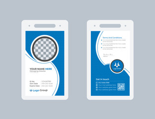 Professional Employee ID Card Design