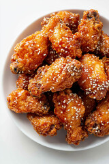 Crispy Sesame Glazed Chicken Wings