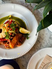 caribbean Feast in a table