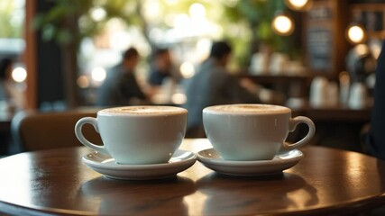 A cup of aromatic cappuccino coffee. Coffee rejuvenates the body.