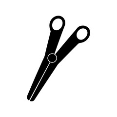 Sectioning clip silhouette vector illustration