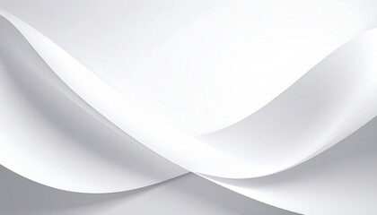Dynamic flowing white paper waves abstract creative background minimalist design soft textures aesthetic viewpoint