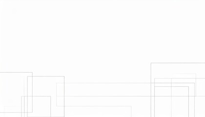 Obraz premium Abstract geometric lines action digital art white background minimalist style aesthetic perspective