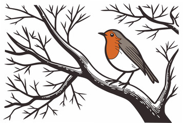 birds on a branch