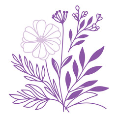 Abstract floral artwork. Hand painted flowers sketch. Minimalist botanical design. Fine print cushion art. Modern floral pattern.