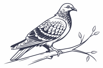 dove on branch