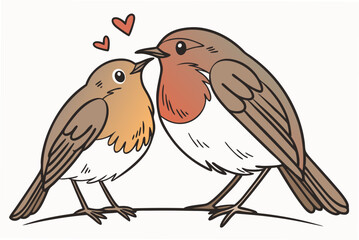 two birds on a branch