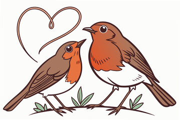 two birds on a branch