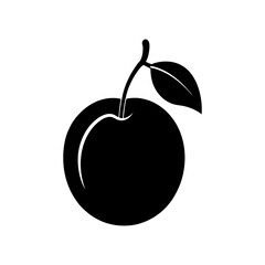 plum vector silhouette