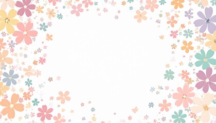 Floral decoration celebration garden venue digital artwork bright environment aerial view spring concept