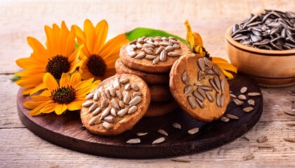 traditionally sunflower seed cookies as after school snack