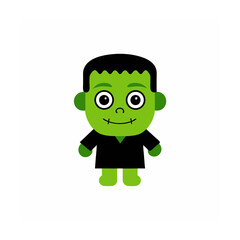 Fototapeta premium Halloween Vector Clipart Spooky Halloween Illustrations on White Background