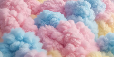 Fuzzy pink, blue, yellow ombre, cotton candy texture,  background,  candy floss,  soft