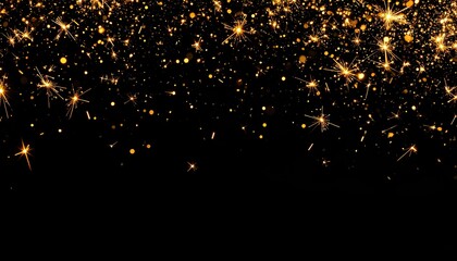 Celebratory sparkles and glittering lights nighttime event digital art festive atmosphere close-up view joyful concept