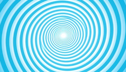 Obraz premium Hypnotic spiral animation abstract digital art graphic design blue color scheme central perspective optical illusion
