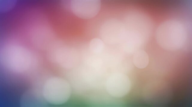 Pink blurred background with bokeh lights. Abstract gradient backdrop with soft purple and orange tones for graphic design, presentation, wallpaper or festive occasion.