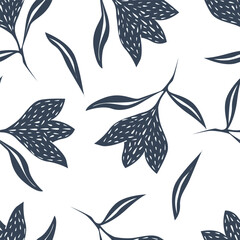seamless pattern with leaves
