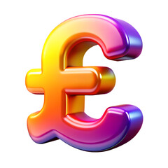 3d pound sign isolated on transparent background Generative ai, PNG 