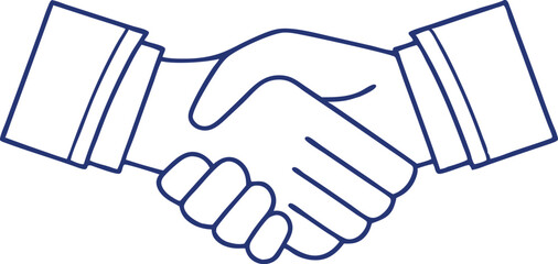 Hands clasping vector line art minimalist illustration simple graphic design 