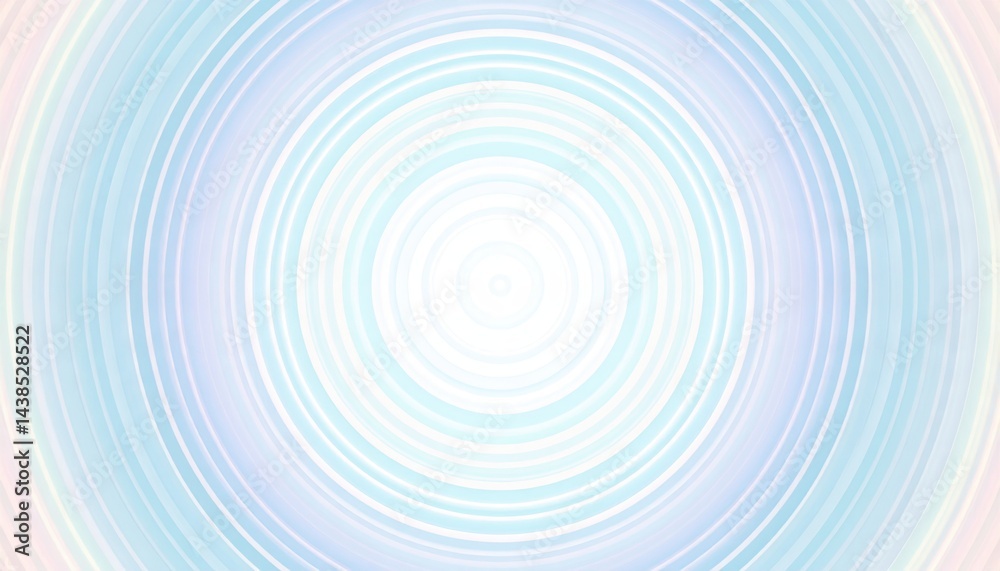 Poster radiant circular patterns abstract background digital artwork soft color palette artistic viewpoint 