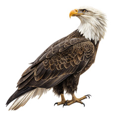 Obraz premium eagle isolated on white or transparent back white