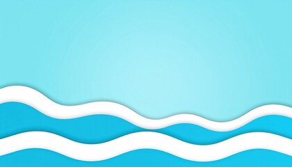Waves flowing gently tranquil ocean scene digital illustration calm environment aerial view serene concept