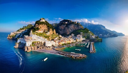 Obraz premium aerial view of amalfi coast italy