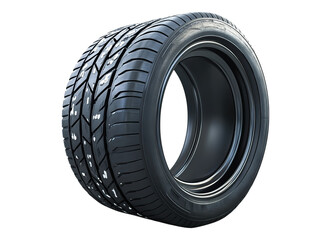 Obraz premium Car tires with white paint marks