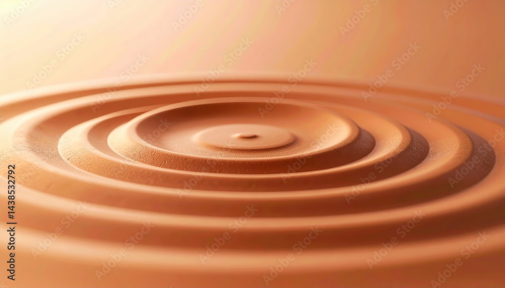Poster creating circular patterns zen garden image series tranquil environment close-up view visual harmony