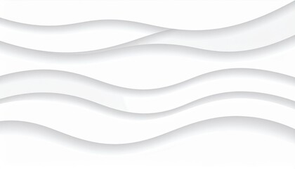 Gentle waves flowing across a serene surface abstract design minimalist art white background tranquil concept