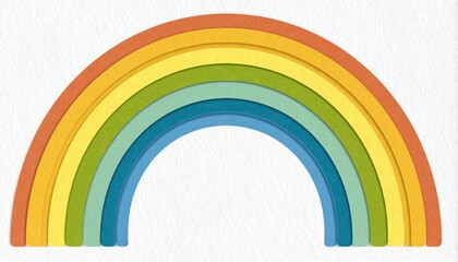 Obraz premium Colorful rainbow art creative space digital illustration bright environment vibrant viewpoint whimsical concept