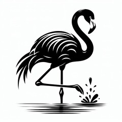 Elegant Flamingo Silhouette