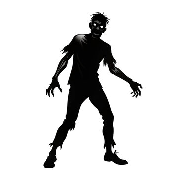 silhouette of a Zombi