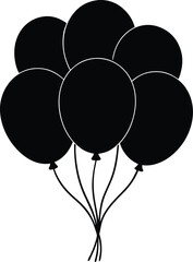 balloon bunch with strings