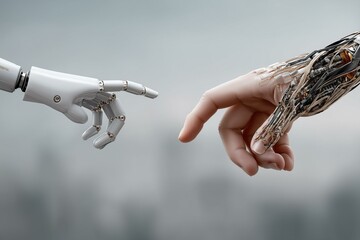 AI vs Human Ethics: Conceptual Infographic Analysis