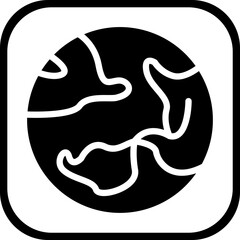 Planet vector icon style