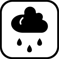 Rain vector icon style