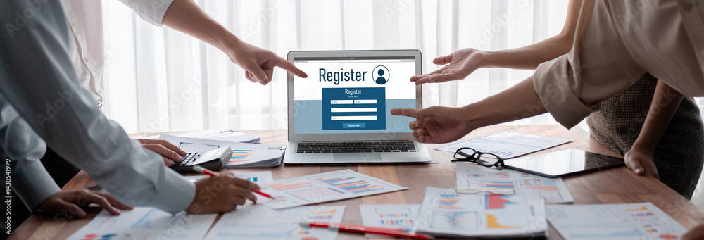 Poster online registration form for brisk form filling on the internet website