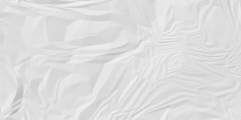 White crumpled paper Blank white crumpled and creased paper poster. White wrinkled paper texture. 