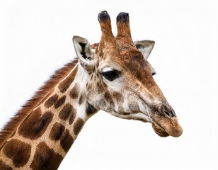 an giraffe isolated on white background