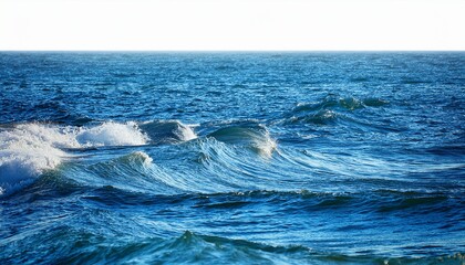 Fototapeta premium sea waves isolated with ocean water and background