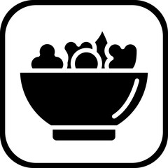 Salad bowl Icon style
