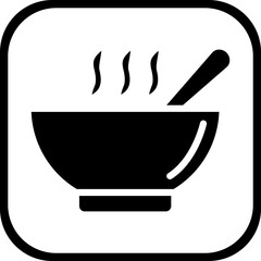 Soup bowl Icon style